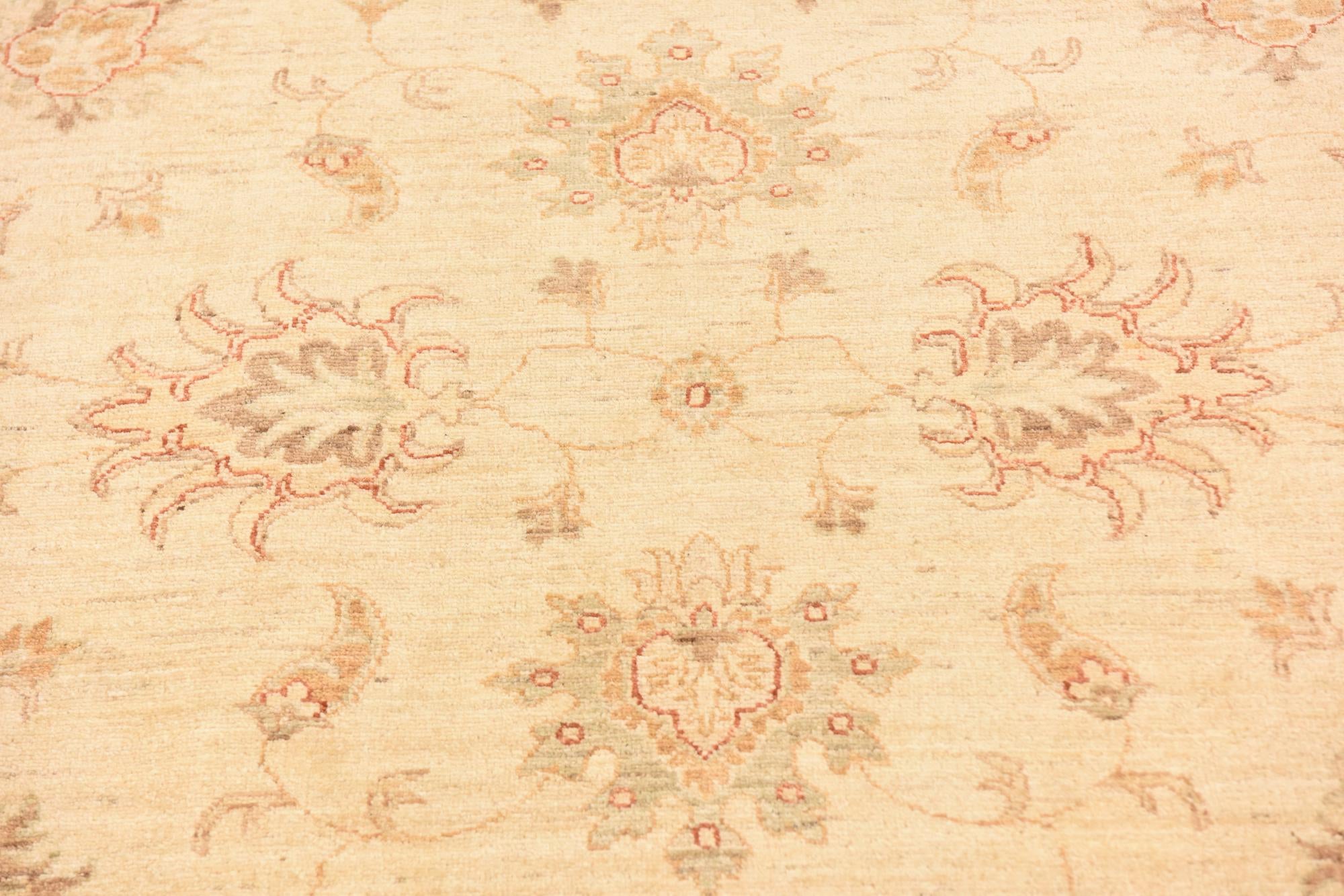 5' 8 x 7' 9 Hand Knotted Peshawar Ziegler Rug