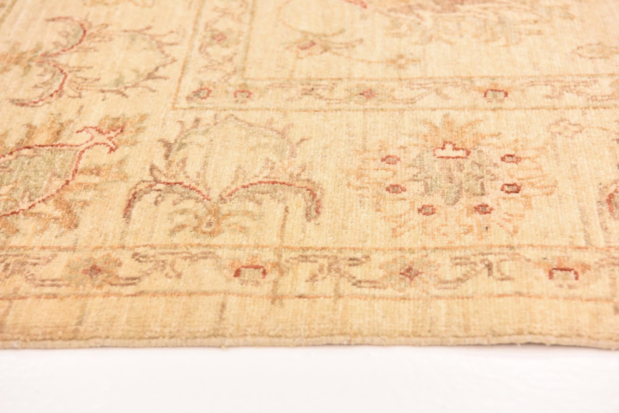 5' 8 x 7' 9 Hand Knotted Peshawar Ziegler Rug
