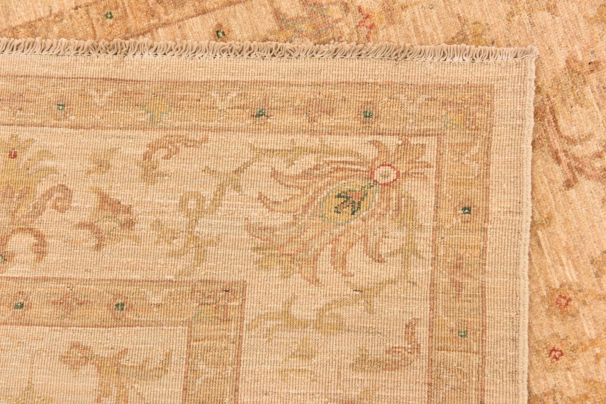 5' 8 x 7' 10 Hand Knotted Peshawar Ziegler Rug