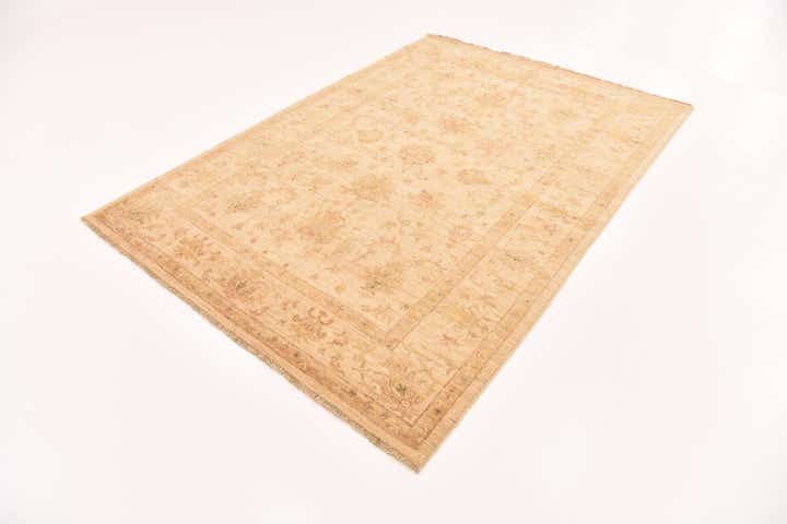 5' 8 x 7' 10 Hand Knotted Peshawar Ziegler Rug