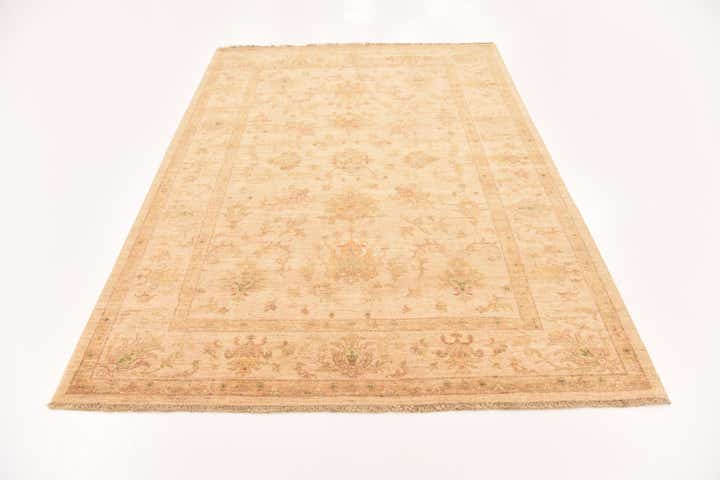 5' 8 x 7' 10 Hand Knotted Peshawar Ziegler Rug