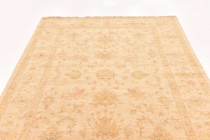 5' 8 x 7' 10 Hand Knotted Peshawar Ziegler Rug