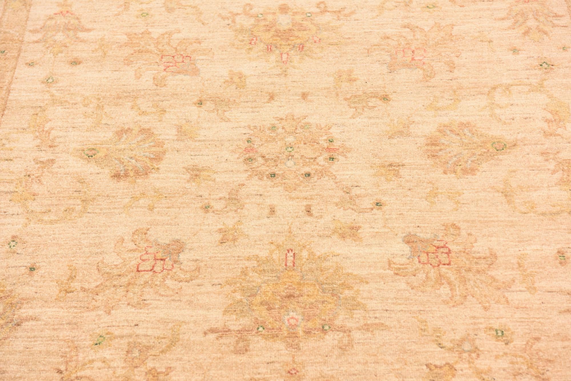 5' 8 x 7' 10 Hand Knotted Peshawar Ziegler Rug