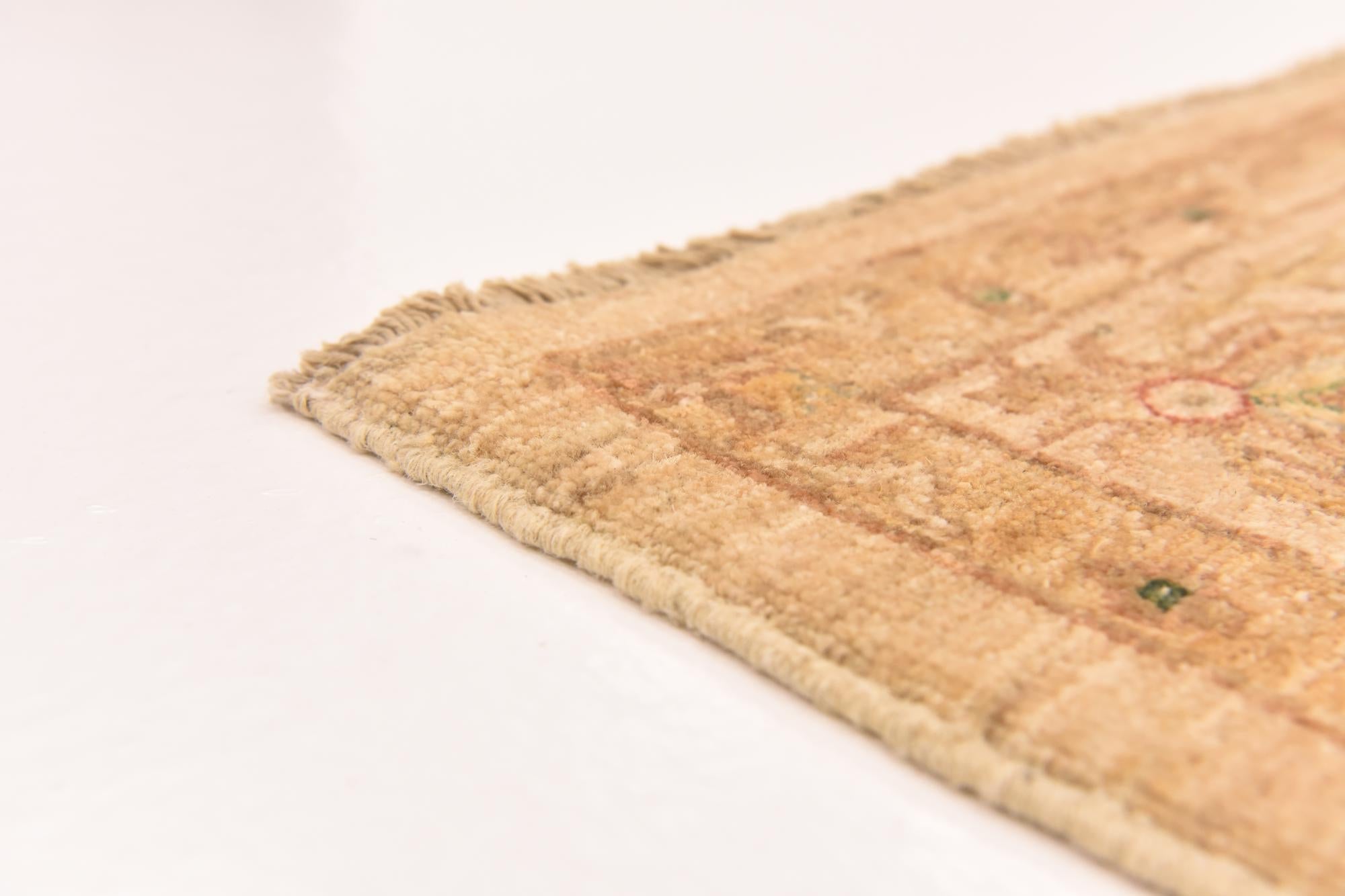 5' 8 x 7' 10 Hand Knotted Peshawar Ziegler Rug