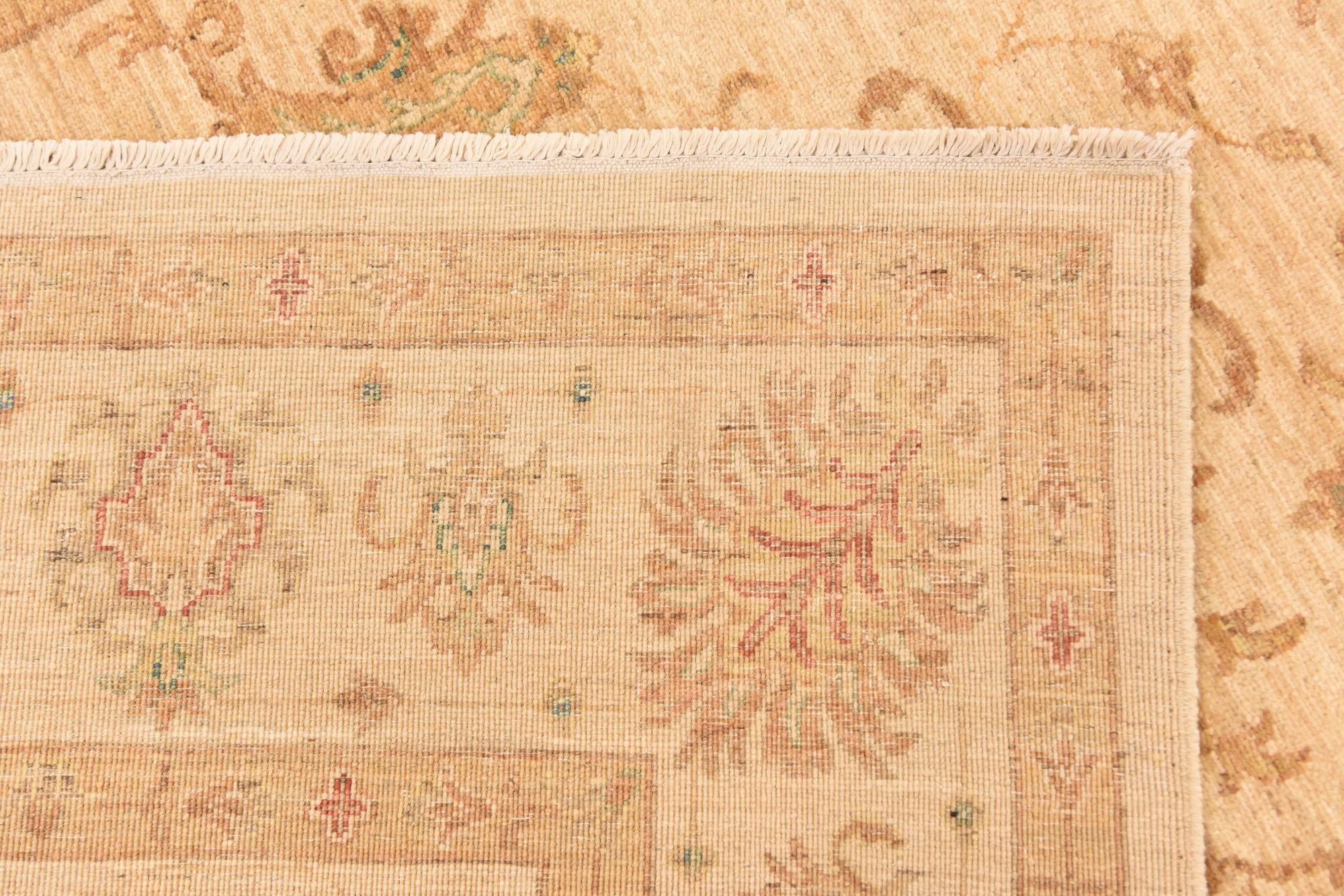5' 7 x 7' 7 Hand Knotted Peshawar Ziegler Rug