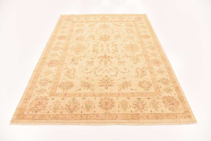 5' 7 x 7' 7 Hand Knotted Peshawar Ziegler Rug