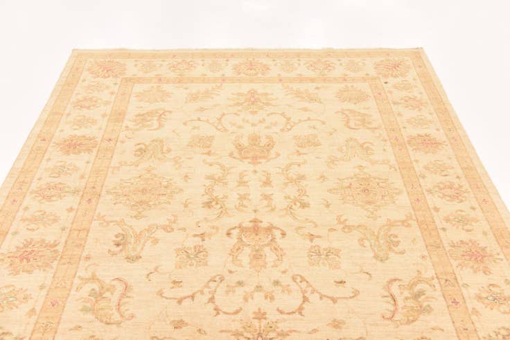Detail image of 5' 7 x 7' 7 Hand Knotted Peshawar Ziegler Rug