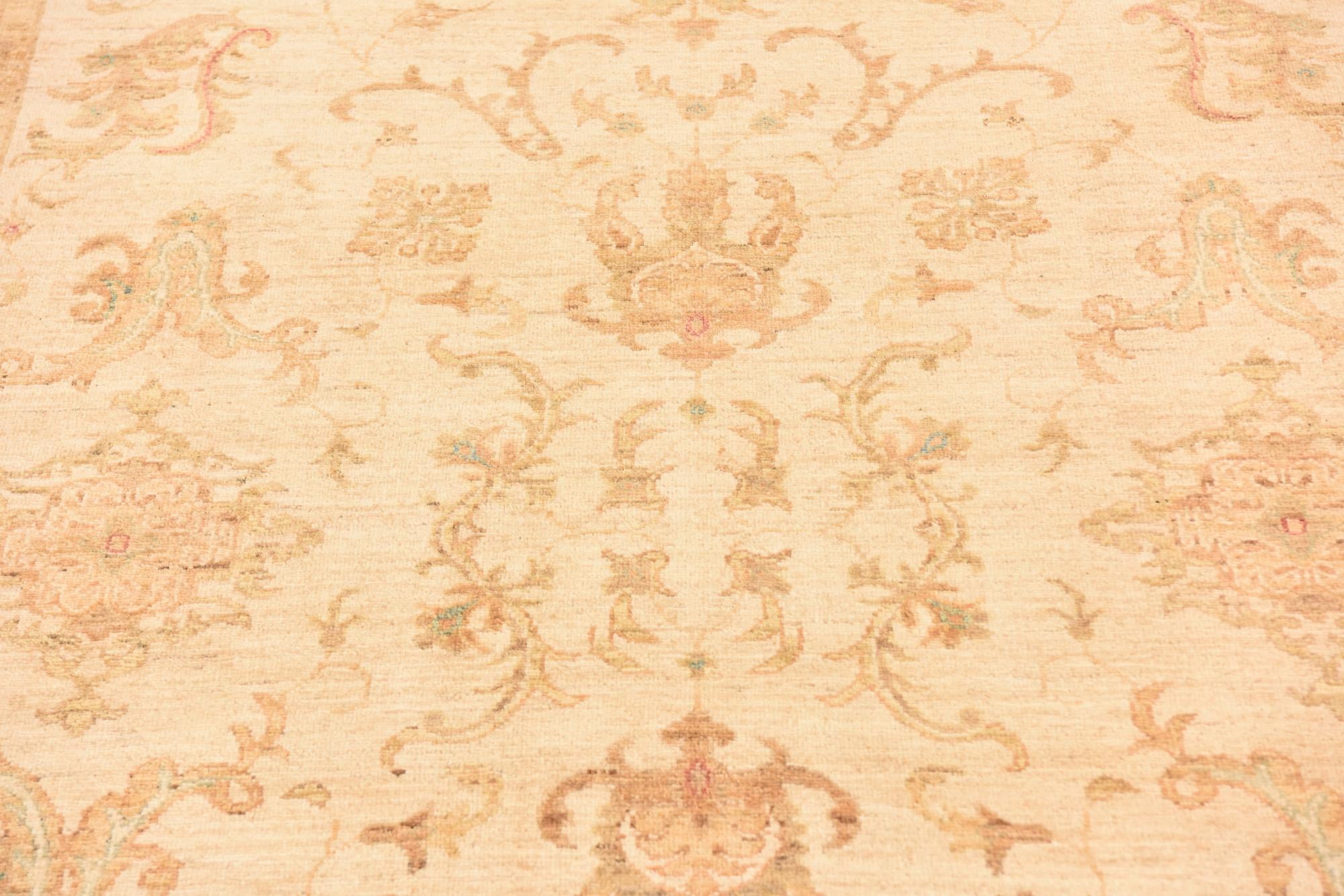 5' 7 x 7' 7 Hand Knotted Peshawar Ziegler Rug