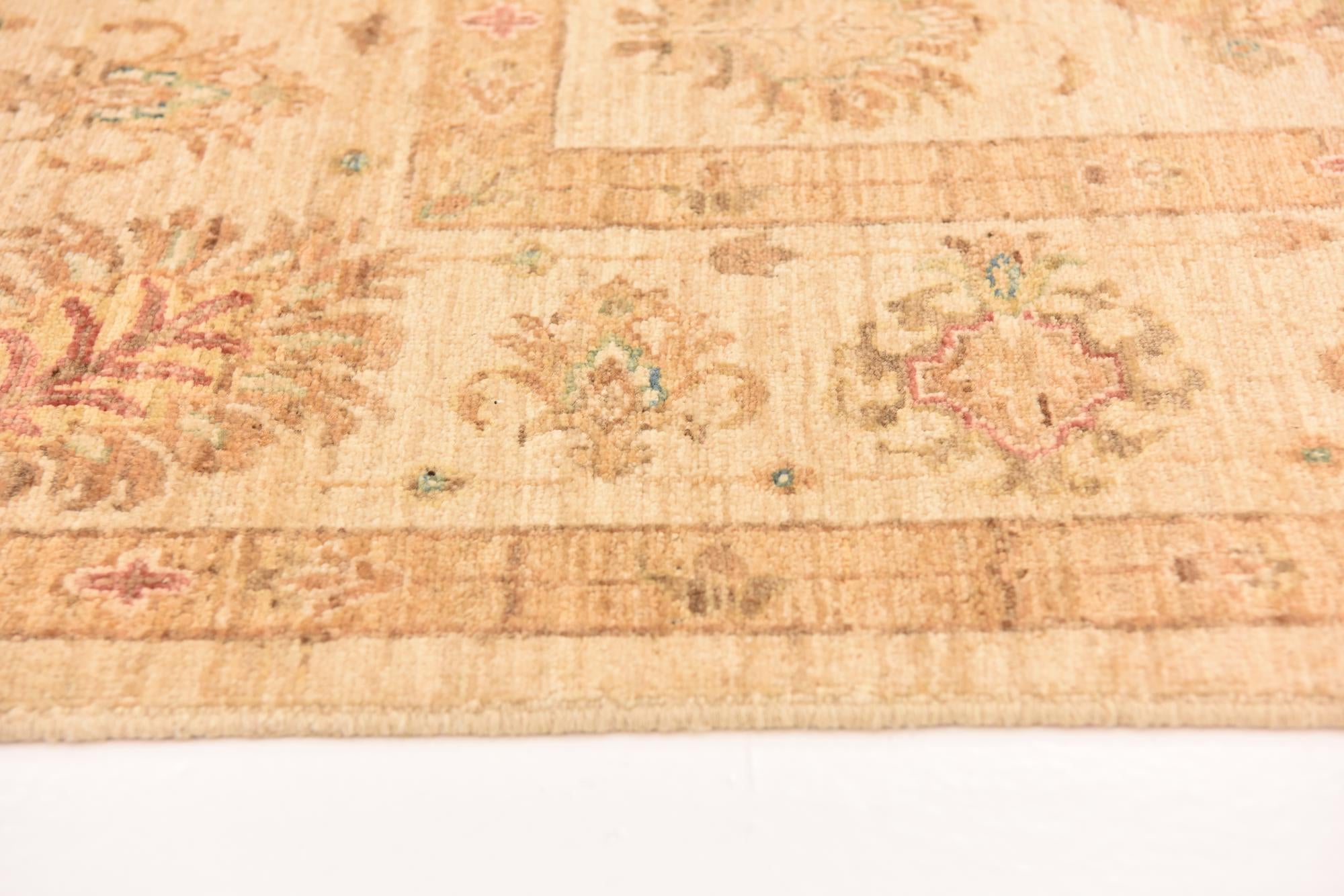 5' 7 x 7' 7 Hand Knotted Peshawar Ziegler Rug