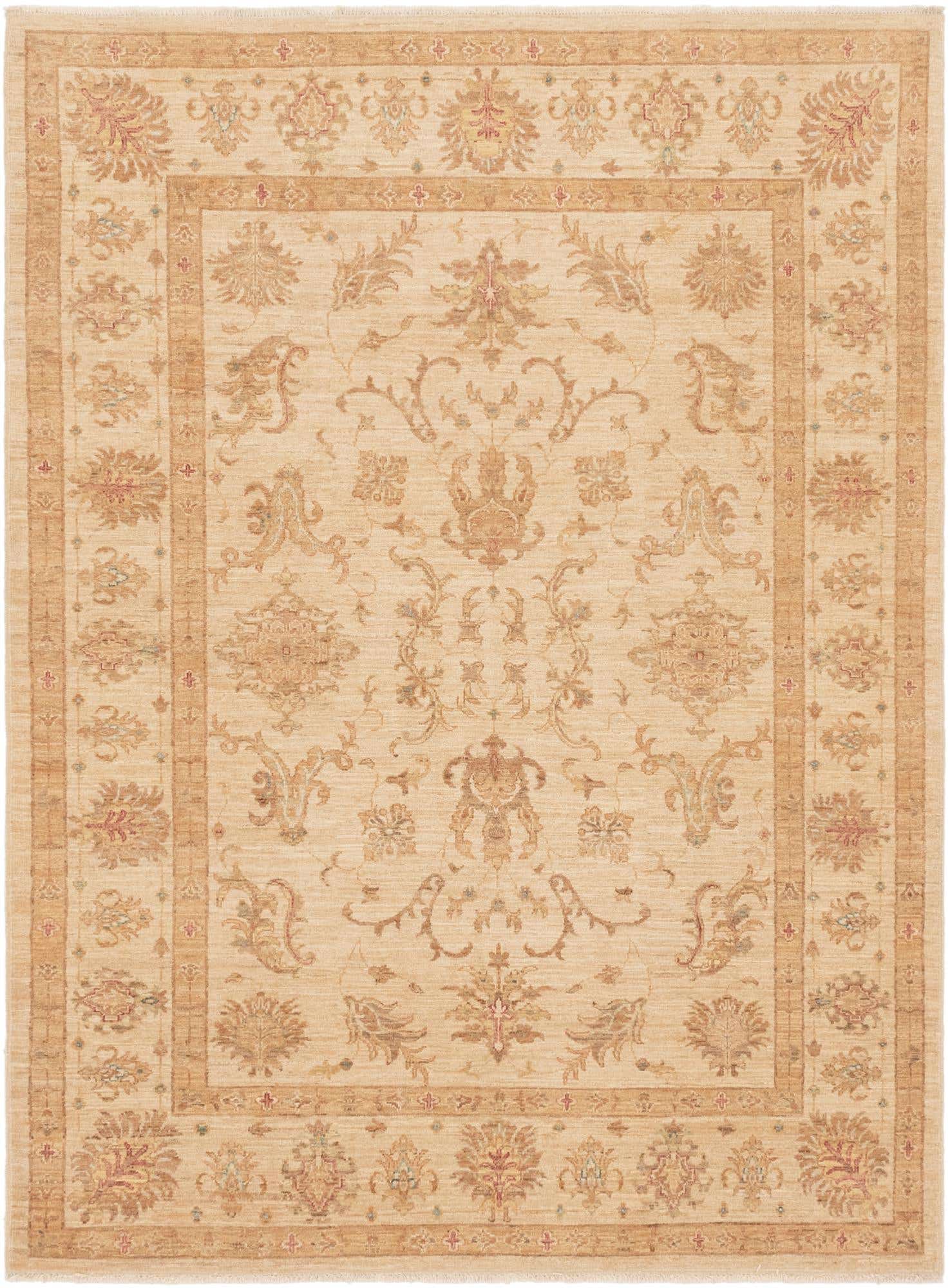 5' 7 x 7' 7 Hand Knotted Peshawar Ziegler Rug