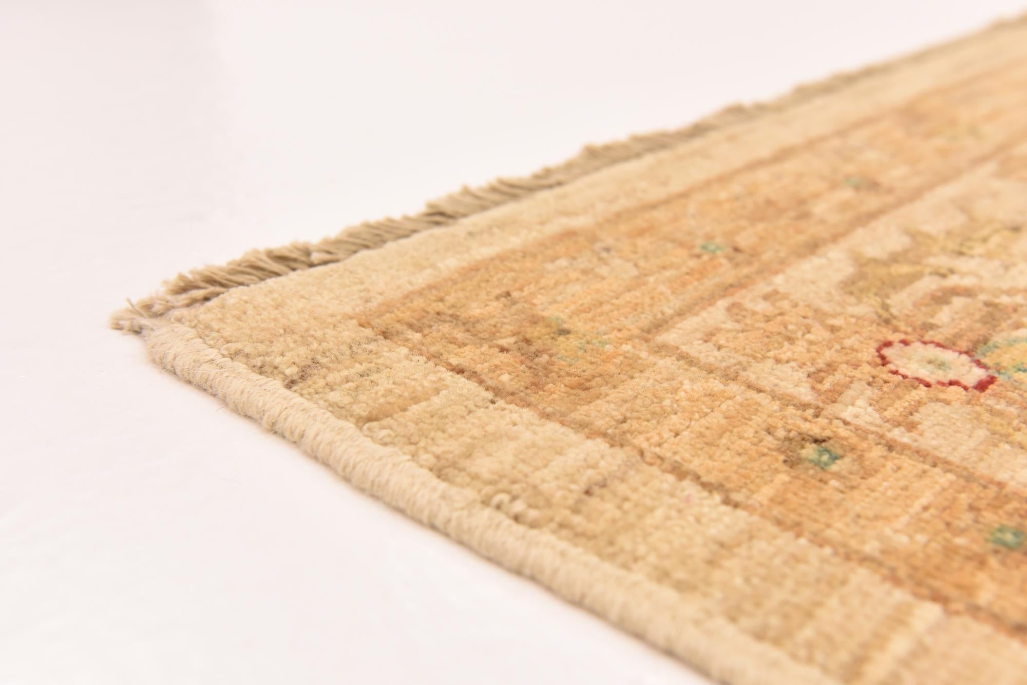 5' 7 x 7' 9 Hand Knotted Peshawar Ziegler Rug