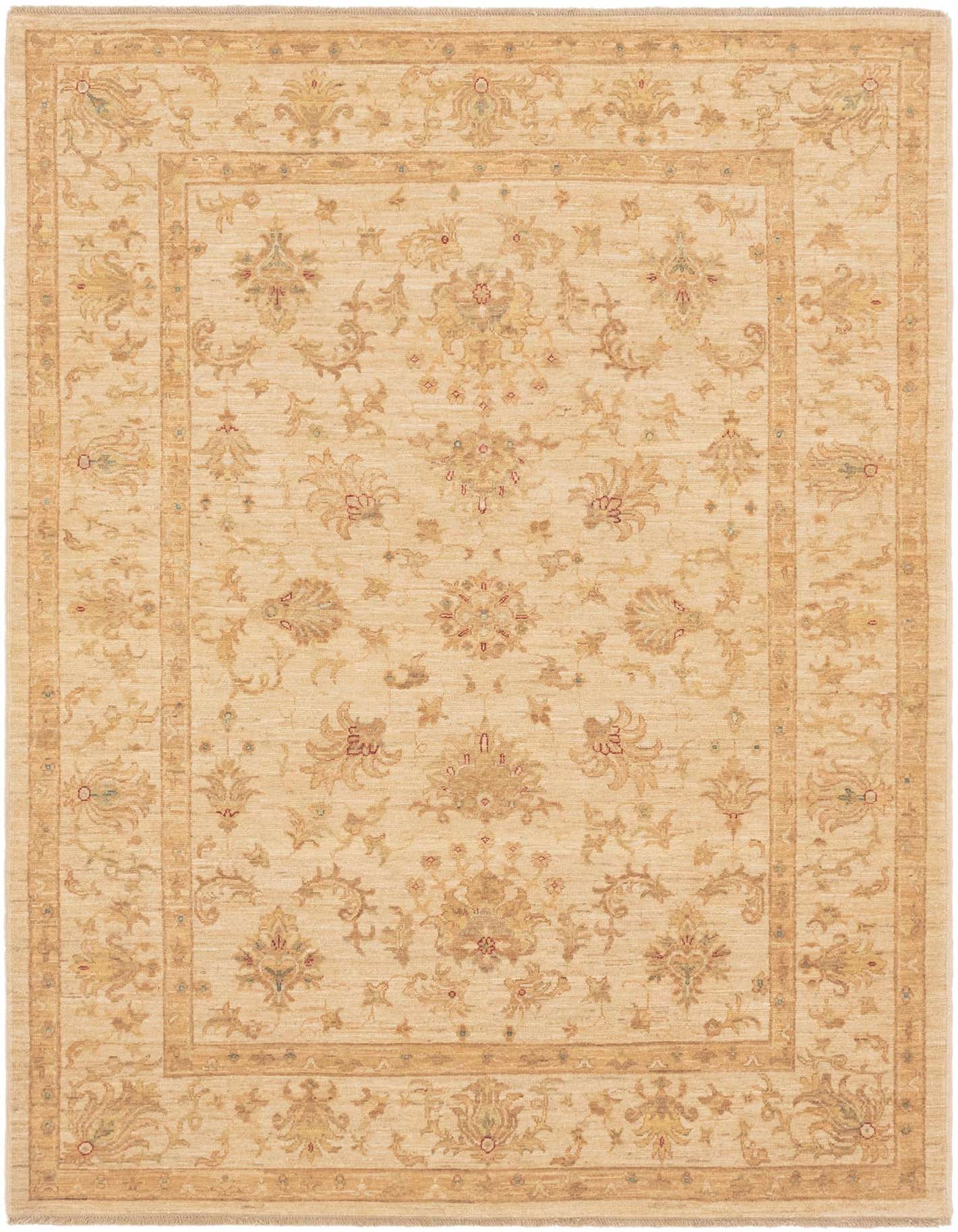 5' 7 x 7' 9 Hand Knotted Peshawar Ziegler Rug