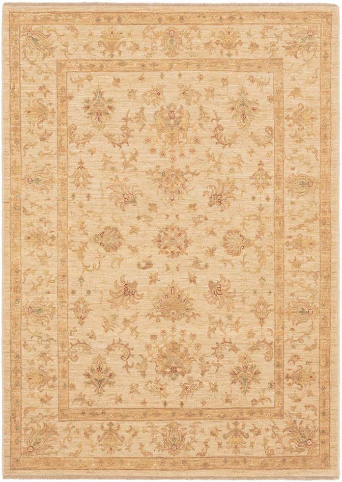 Detail image of 5' 7 x 7' 9 Hand Knotted Peshawar Ziegler Rug
