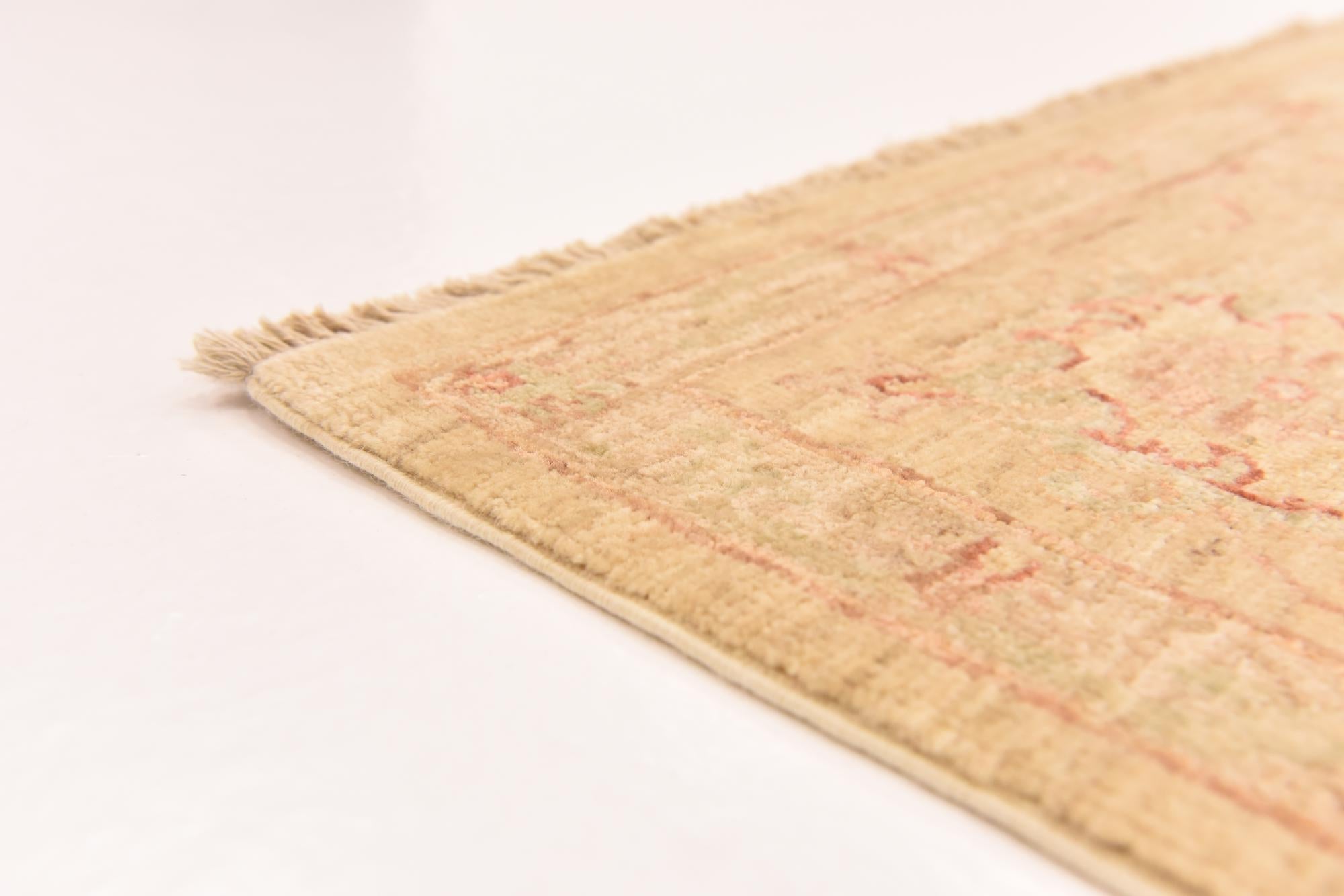 5' 7 x 8' 2 Hand Knotted Peshawar Ziegler Rug
