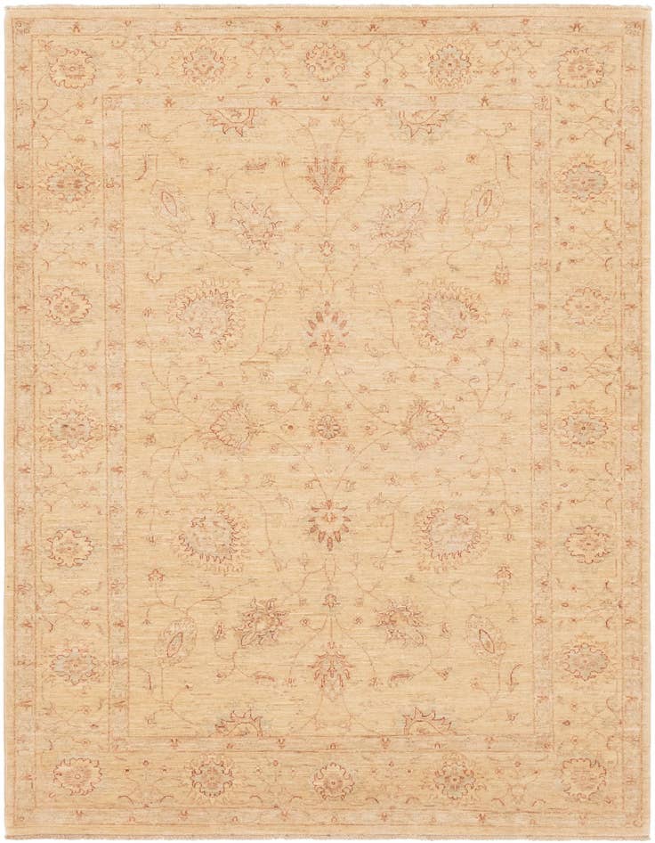 Detail image of 5' 7 x 8' 2 Hand Knotted Peshawar Ziegler Rug