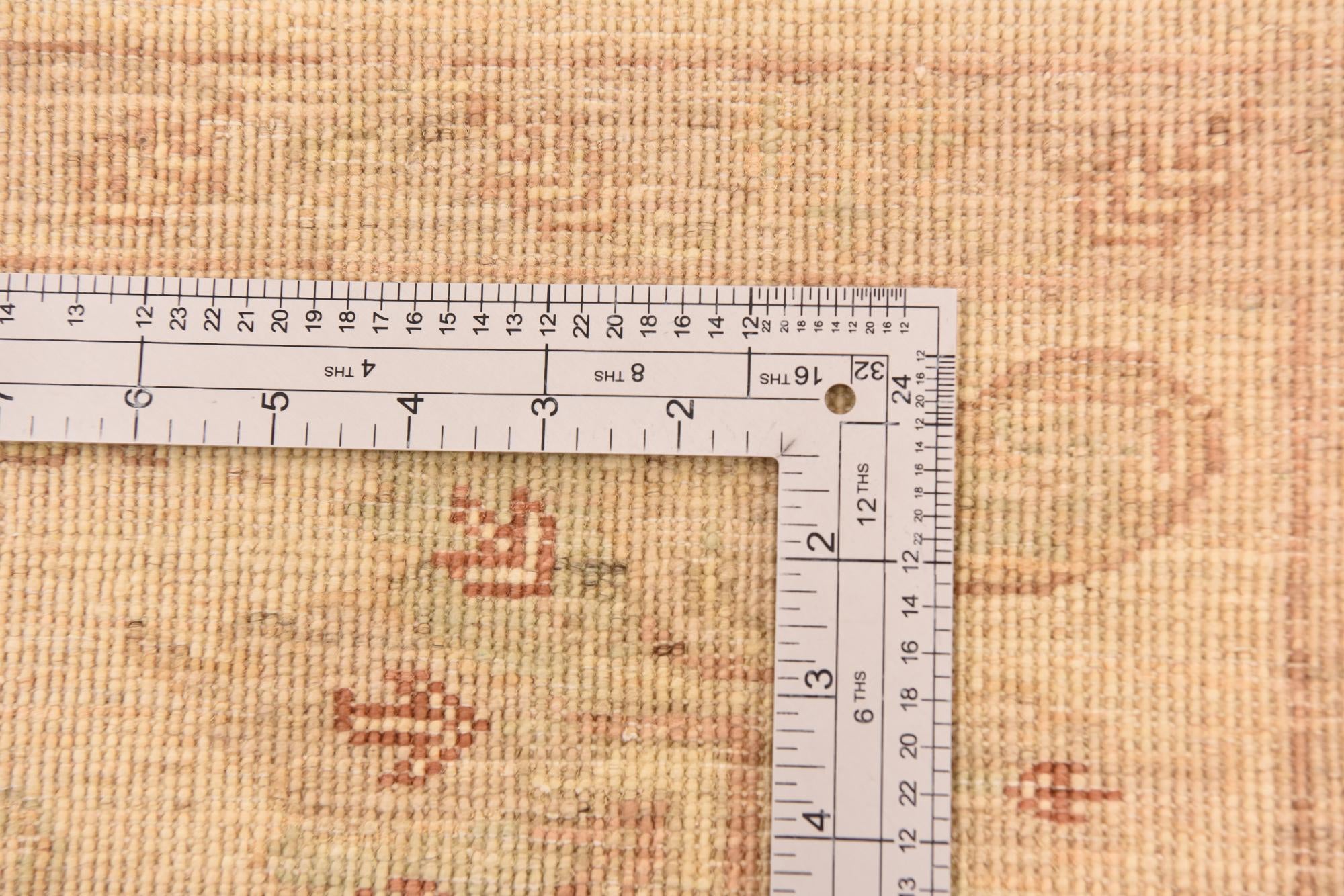 5' 7 x 8' Hand Knotted Peshawar Ziegler Rug
