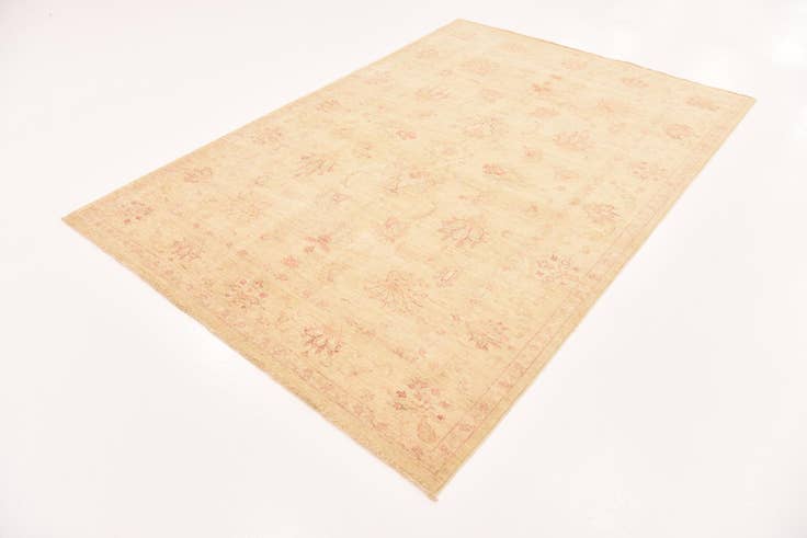 Detailansicht von 170cm x 245cm Handgeknüpft Peshawar Ziegler Teppich