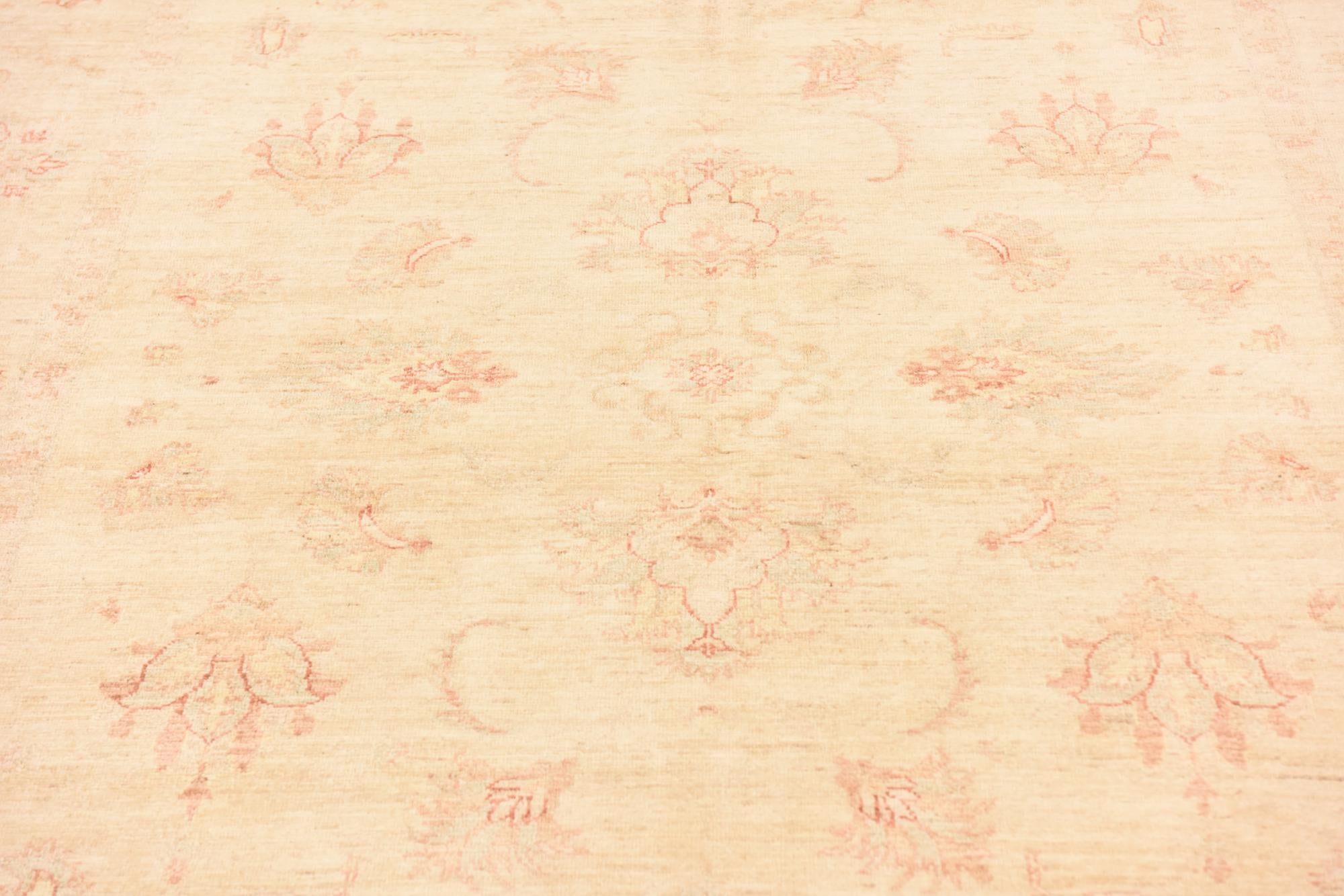 5' 7 x 8' Hand Knotted Peshawar Ziegler Rug