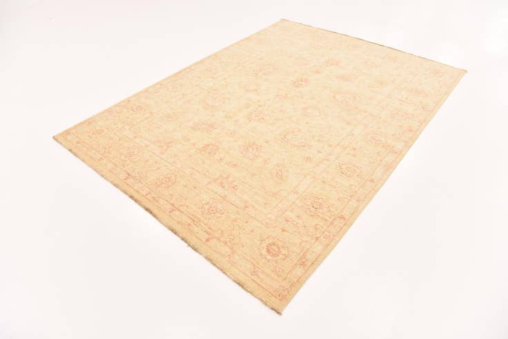 Detail image of 5' 8 x 7' 9 Hand Knotted Peshawar Ziegler Rug