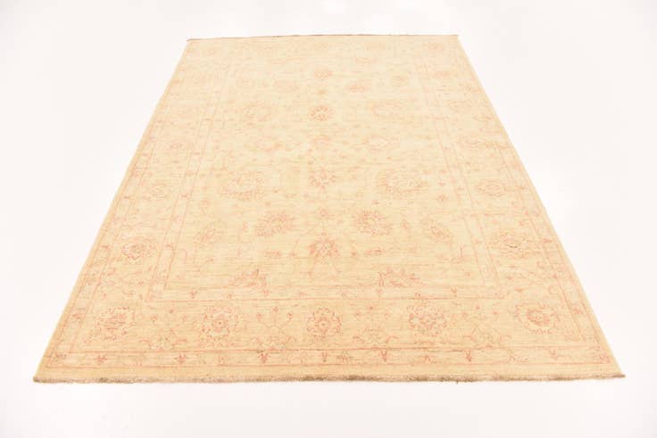 Detail image of 5' 8 x 7' 9 Hand Knotted Peshawar Ziegler Rug