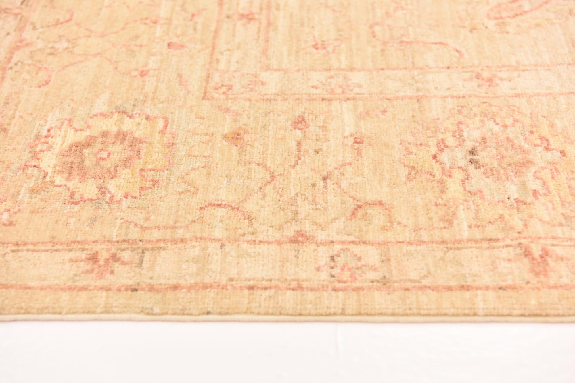 5' 8 x 7' 9 Hand Knotted Peshawar Ziegler Rug