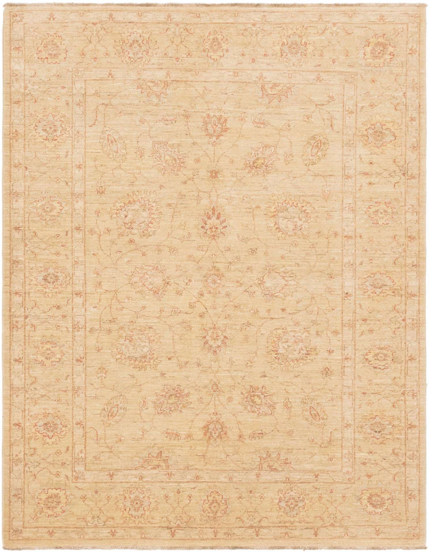 5' 8 x 7' 9 Hand Knotted Peshawar Ziegler Rug