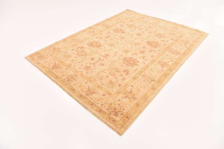5' 10 x 7' 9 Hand Knotted Peshawar Ziegler Rug