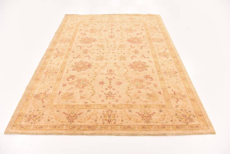 Detail image of 5' 10 x 7' 9 Hand Knotted Peshawar Ziegler Rug