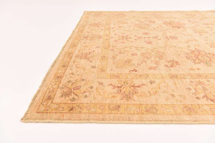 5' 10 x 7' 9 Hand Knotted Peshawar Ziegler Rug