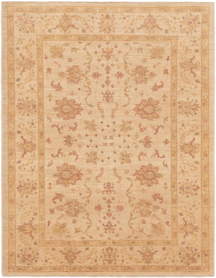 Detail image of 5' 10 x 7' 9 Hand Knotted Peshawar Ziegler Rug