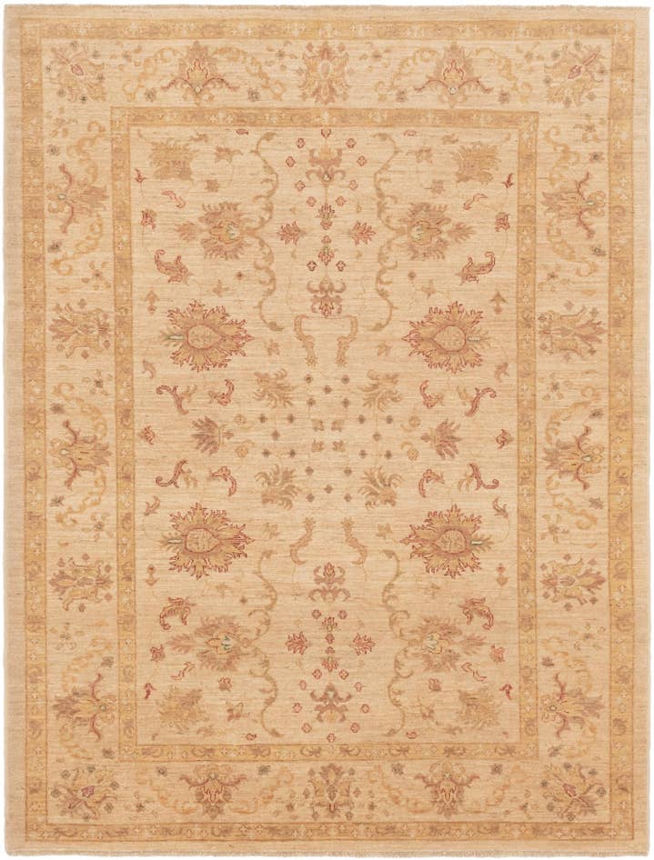 Detail image of 5' 10 x 7' 9 Hand Knotted Peshawar Ziegler Rug