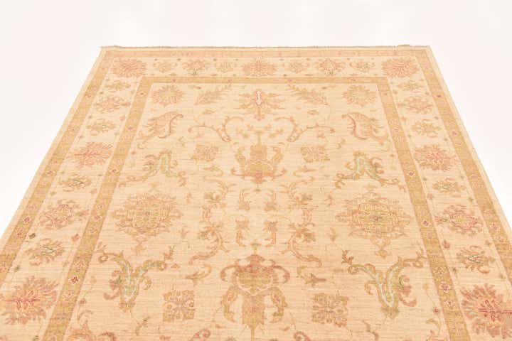 5' 9 x 8' Hand Knotted Peshawar Ziegler Rug
