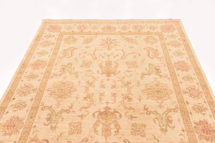 Detail image of 5' 9 x 8' Hand Knotted Peshawar Ziegler Rug
