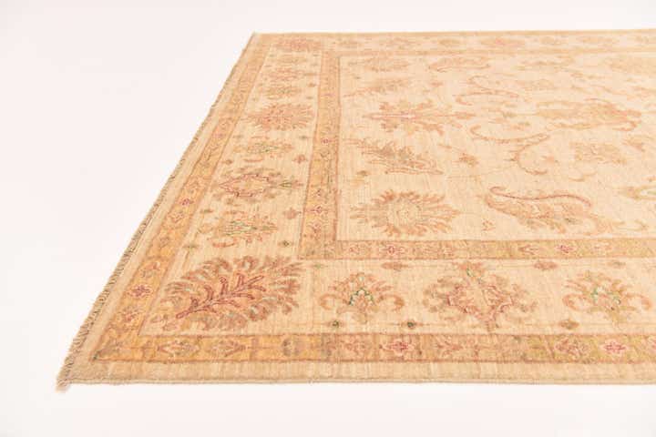 5' 9 x 8' Hand Knotted Peshawar Ziegler Rug