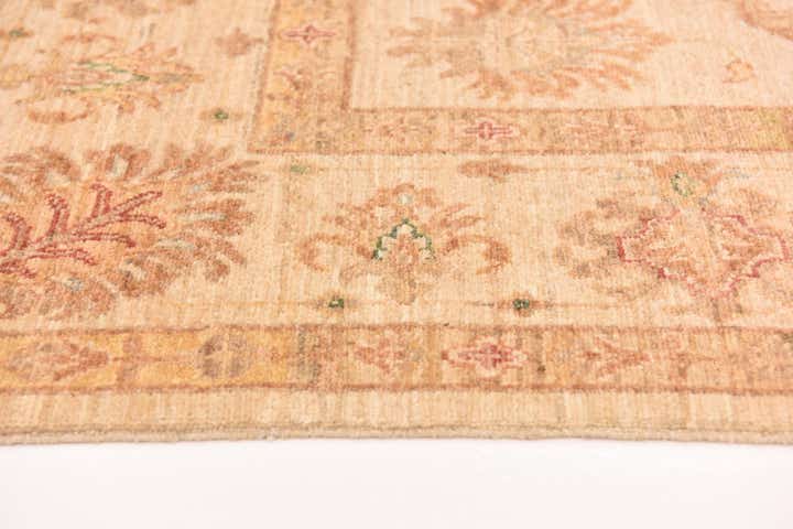 5' 9 x 8' Hand Knotted Peshawar Ziegler Rug