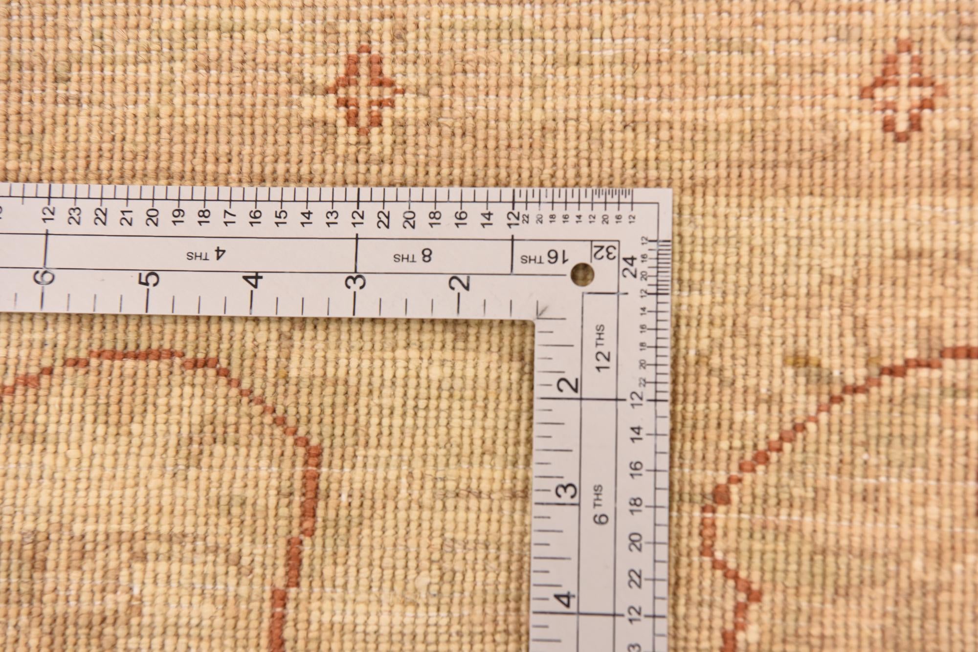 5' 8 x 8' Hand Knotted Peshawar Ziegler Rug