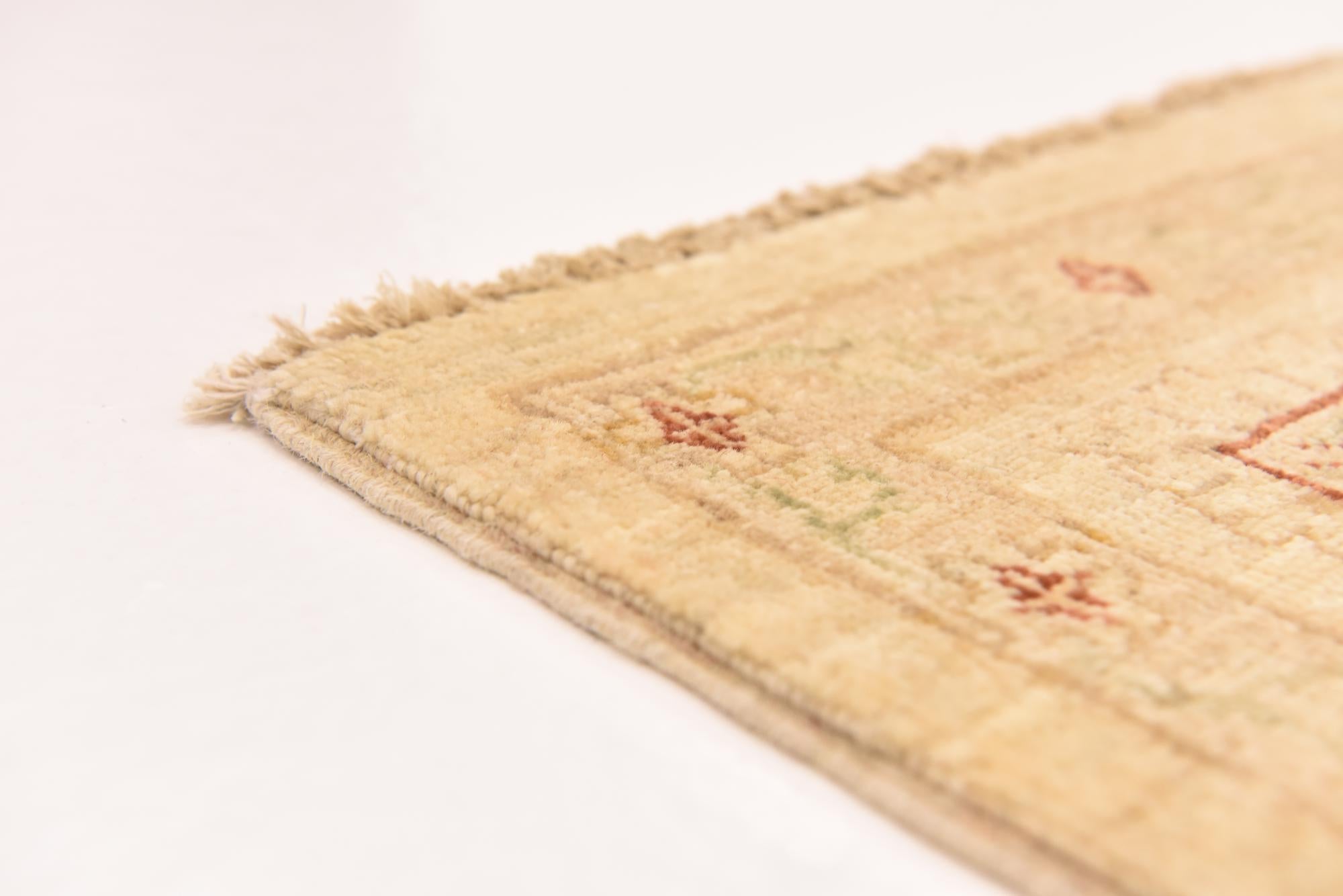 5' 8 x 8' Hand Knotted Peshawar Ziegler Rug