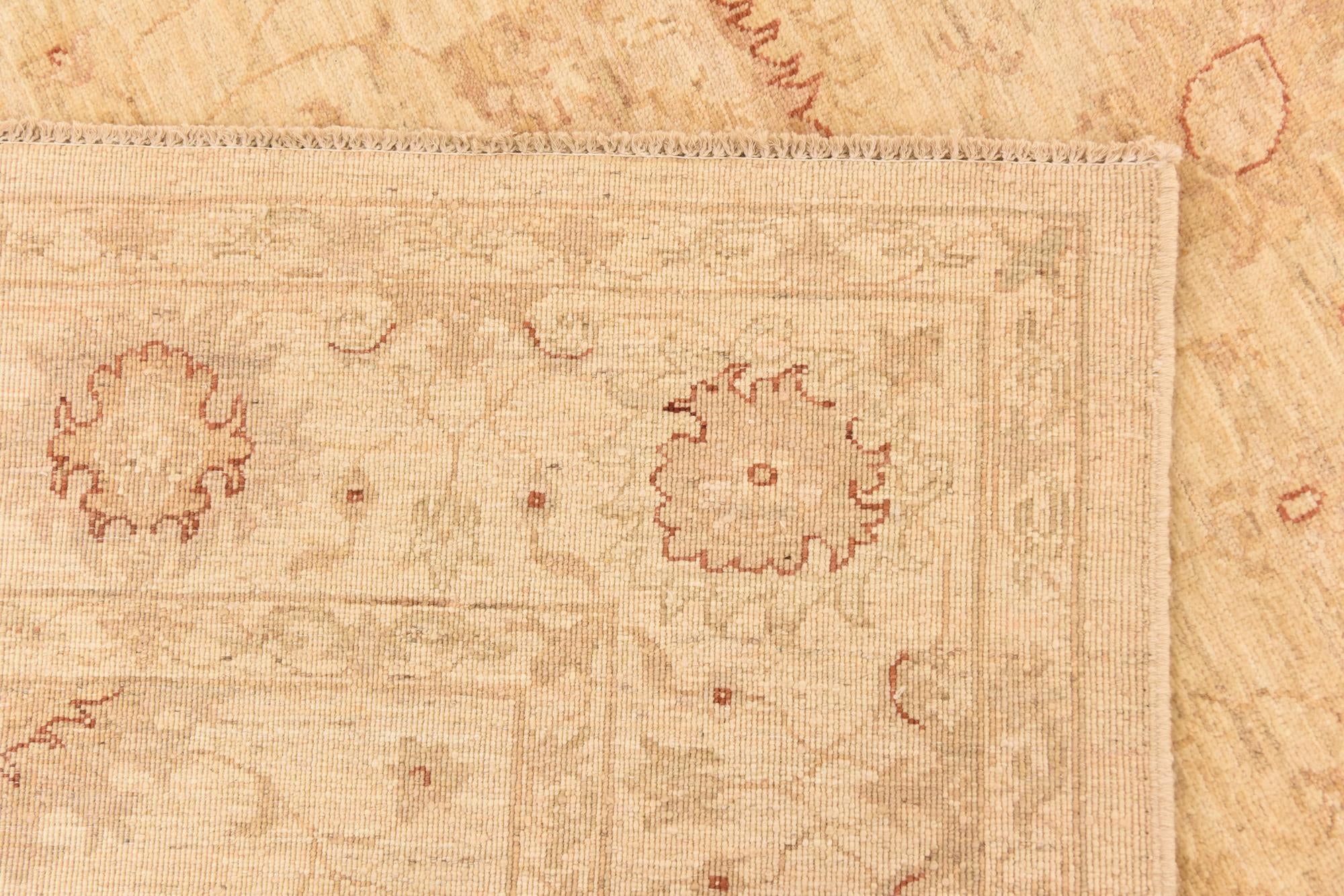 5' 7 x 7' 7 Hand Knotted Peshawar Ziegler Rug