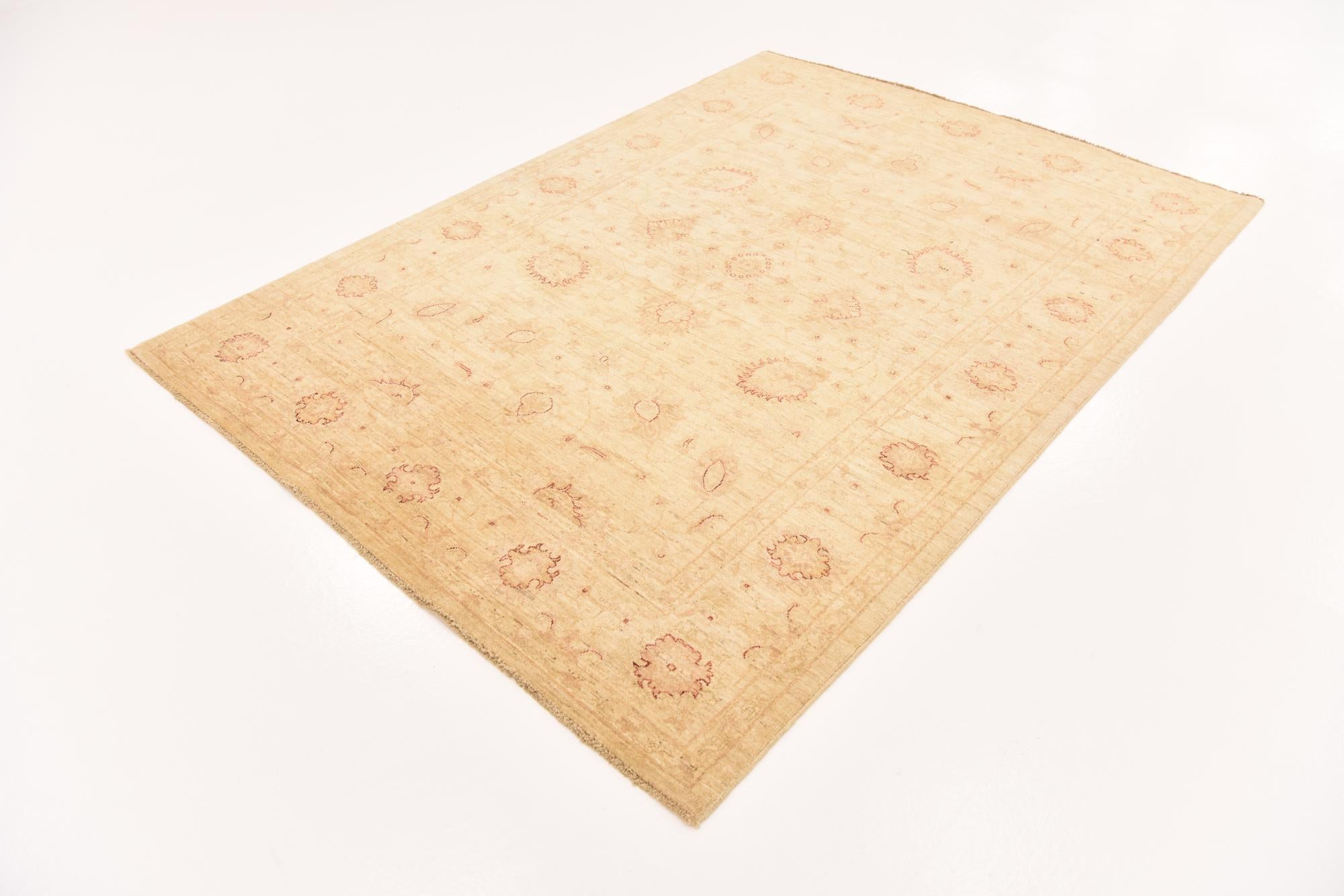 5' 7 x 7' 7 Hand Knotted Peshawar Ziegler Rug