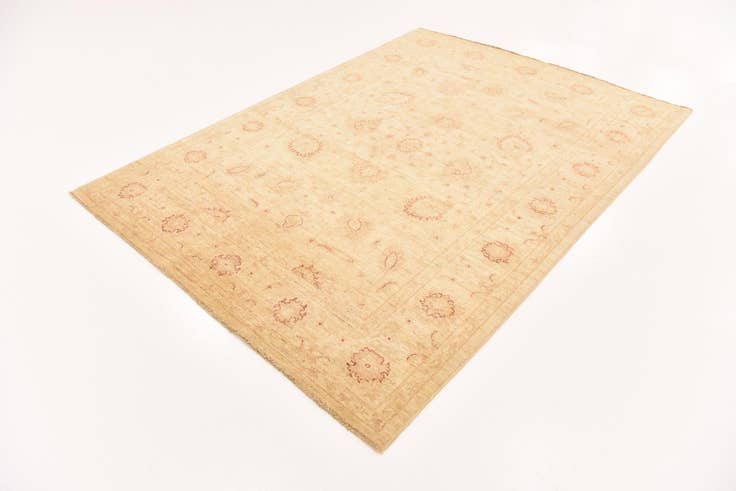 Detail image of 5' 7 x 7' 7 Hand Knotted Peshawar Ziegler Rug