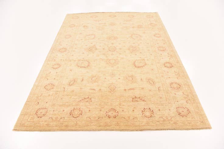 Detail image of 5' 7 x 7' 7 Hand Knotted Peshawar Ziegler Rug