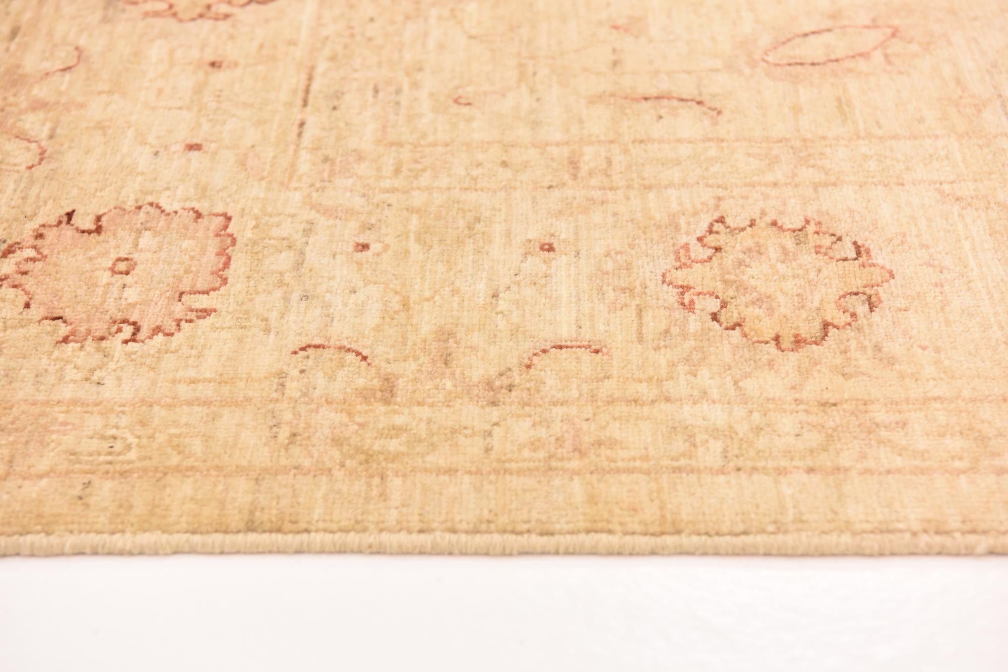 5' 7 x 7' 7 Hand Knotted Peshawar Ziegler Rug