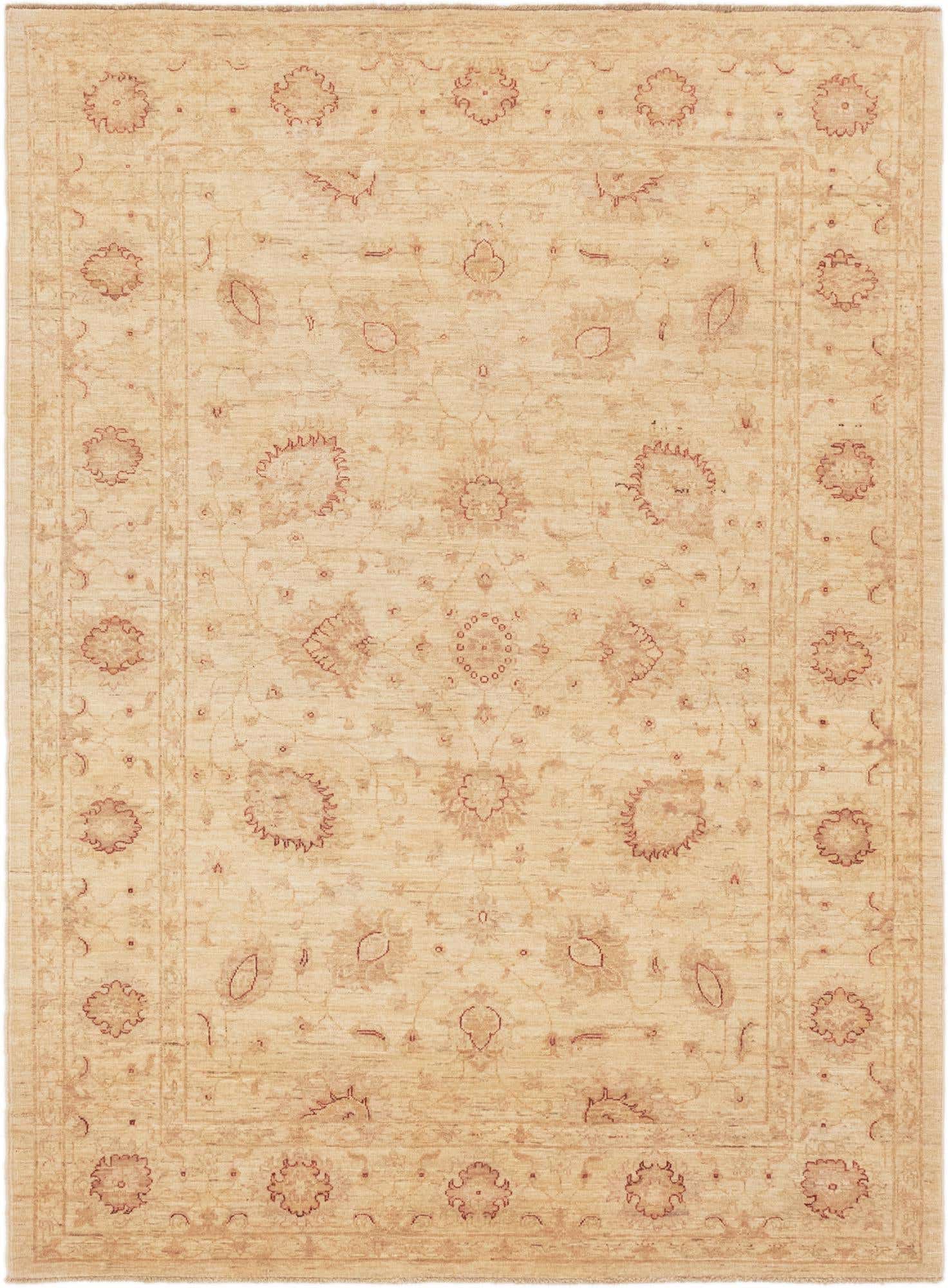 5' 7 x 7' 7 Hand Knotted Peshawar Ziegler Rug