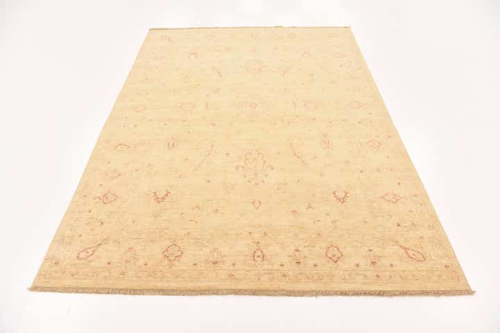 5' 7 x 8' Hand Knotted Peshawar Ziegler Rug