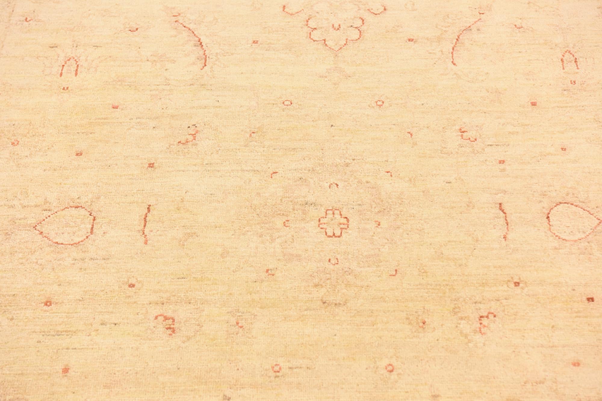 5' 7 x 8' Hand Knotted Peshawar Ziegler Rug