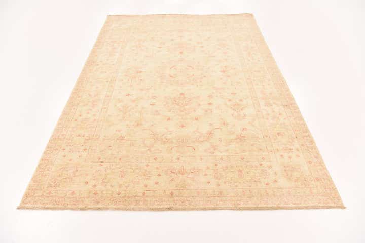 5' 7 x 8' Hand Knotted Peshawar Ziegler Rug