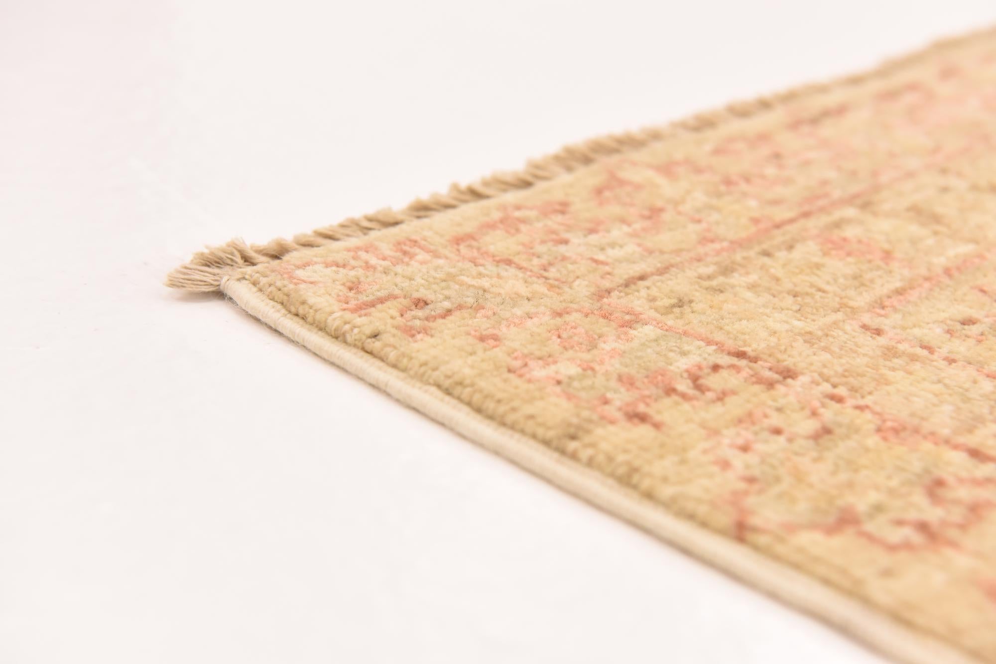 5' 7 x 8' Hand Knotted Peshawar Ziegler Rug