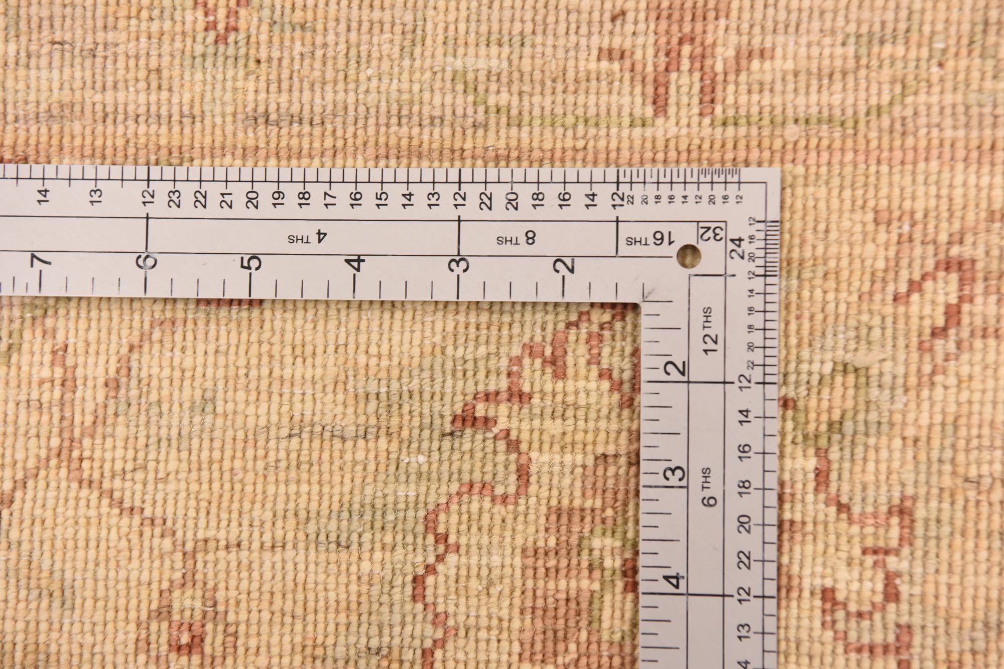 5' 7 x 8' 2 Hand Knotted Peshawar Ziegler Rug