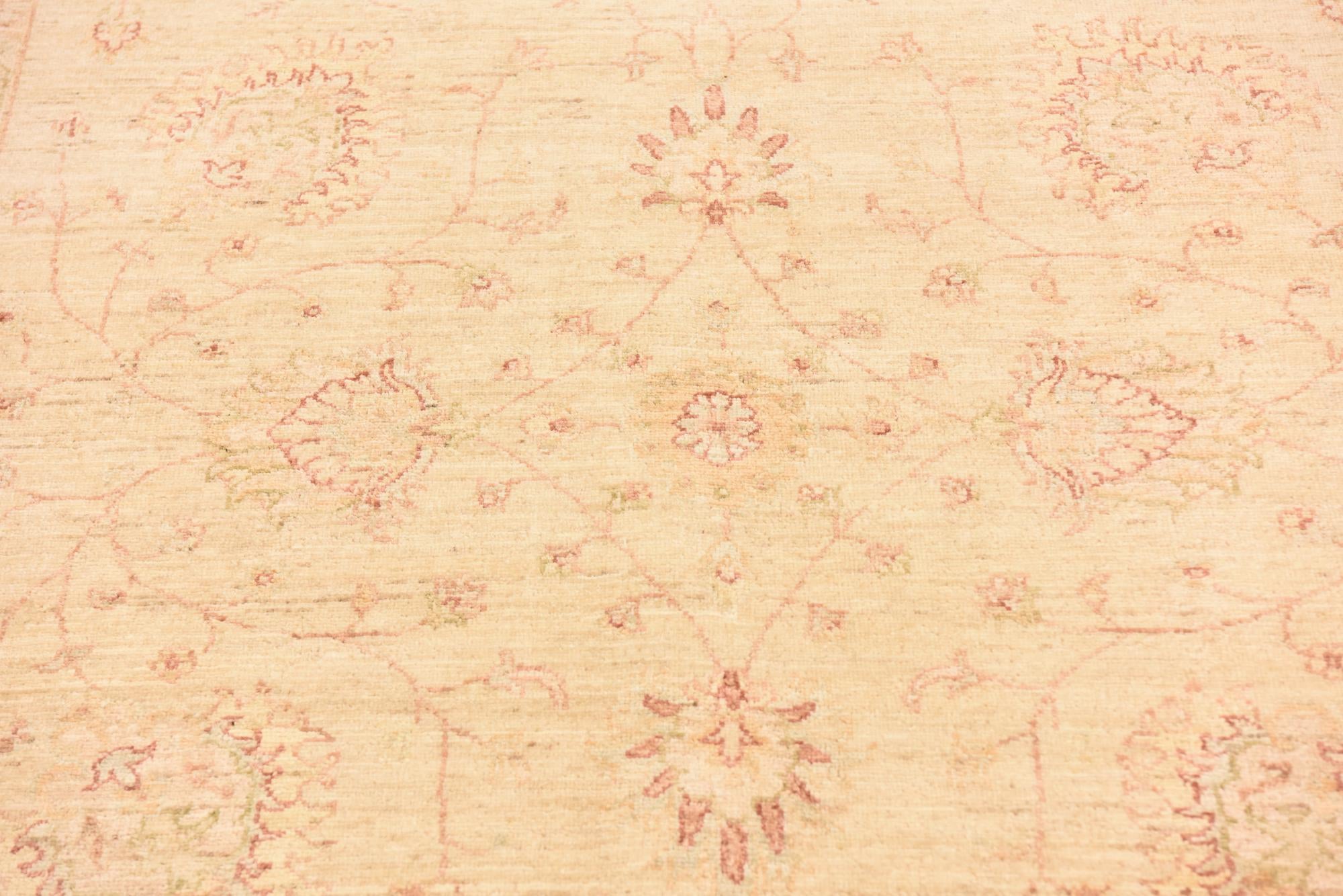 5' 7 x 8' 2 Hand Knotted Peshawar Ziegler Rug