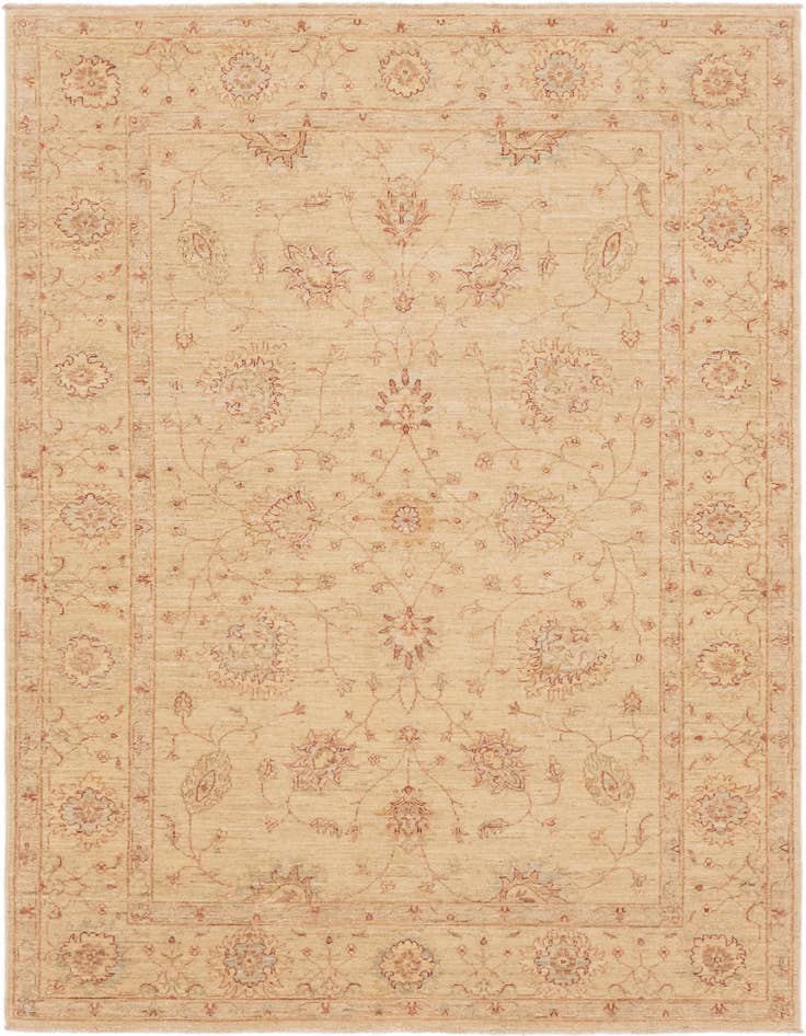 Detail image of 5' 7 x 8' 2 Hand Knotted Peshawar Ziegler Rug